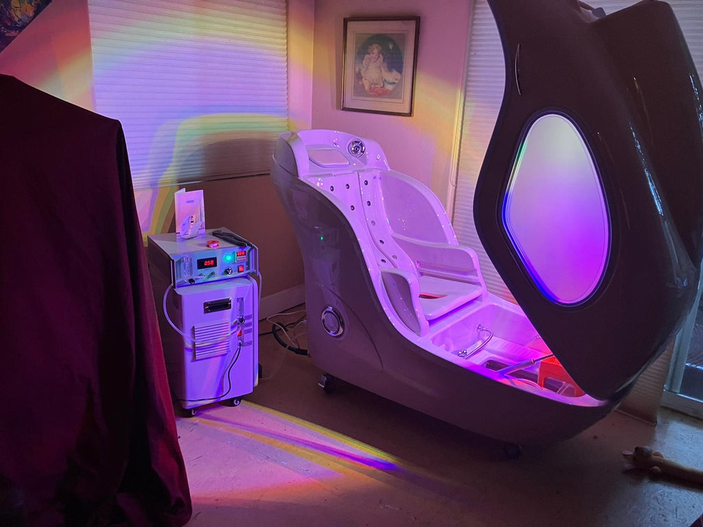 AuraO₃ Ascension Therapy Capsule — Ozone • Steam • Infrared • Oxygen