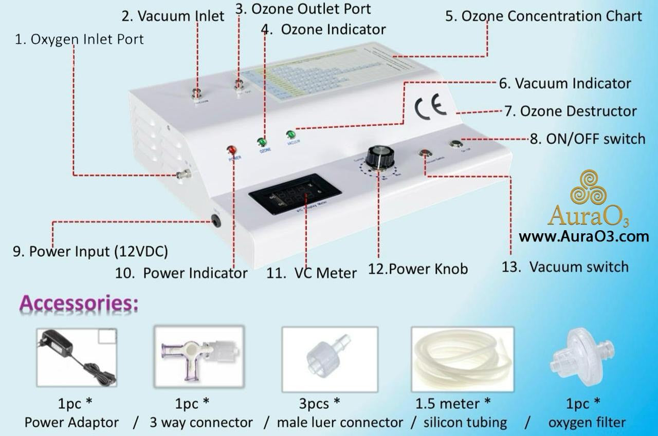 AURA O₃ — Ascension Steam Capsule™ Complete Therapy System (Ozone + Steam + 10L Oxygen)